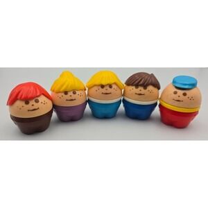 Little Tikes Toddle Tot Chunky People Figure Lot Of 5‎ Vintage Girl Boy